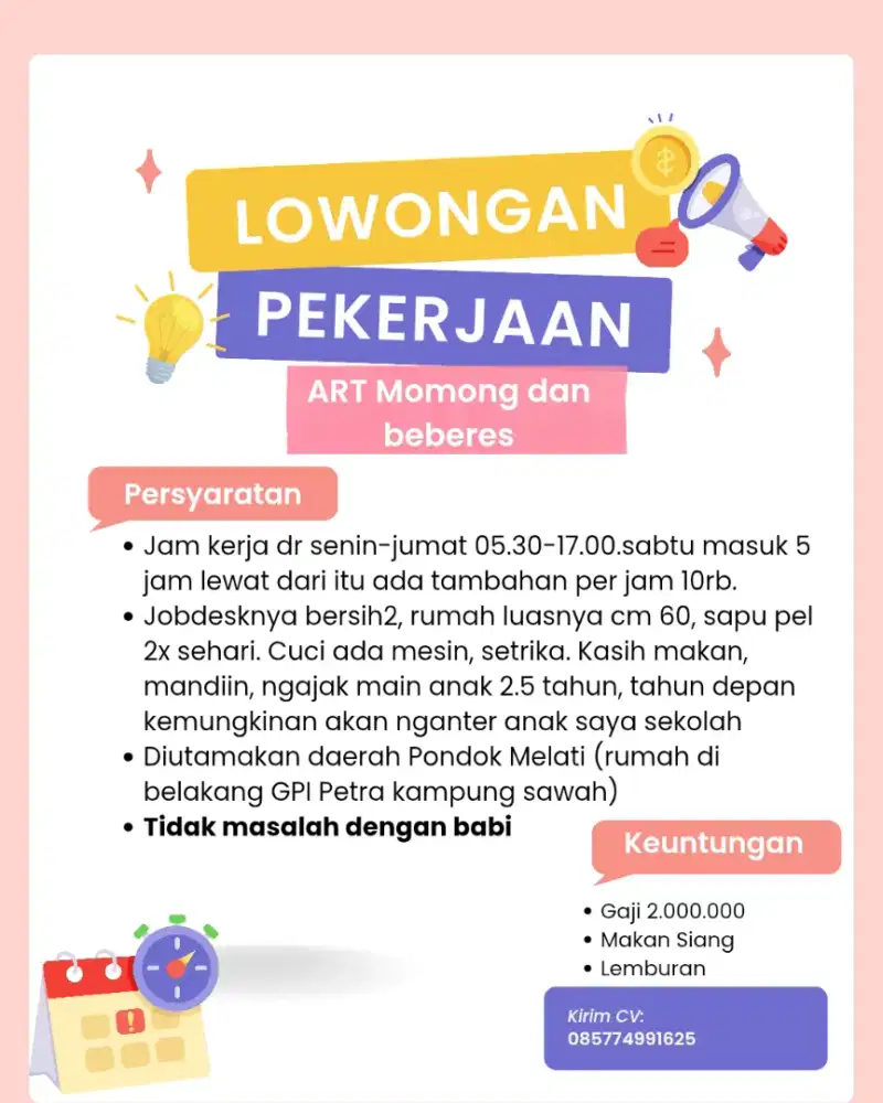 ART Momong beres beres