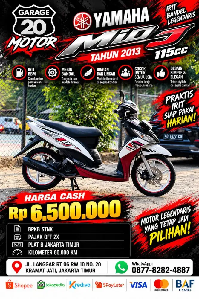 Yamaha Mio J 115 Ymjet_Fi Tahun 2013