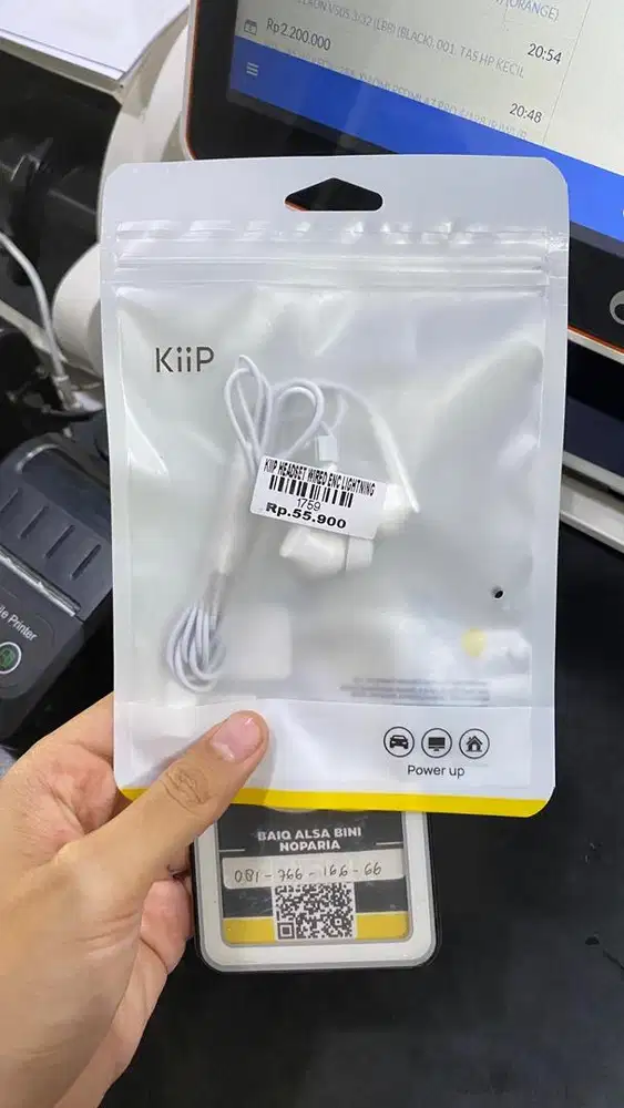 KIIP HEADSET WIRED ENC LIGHTNING