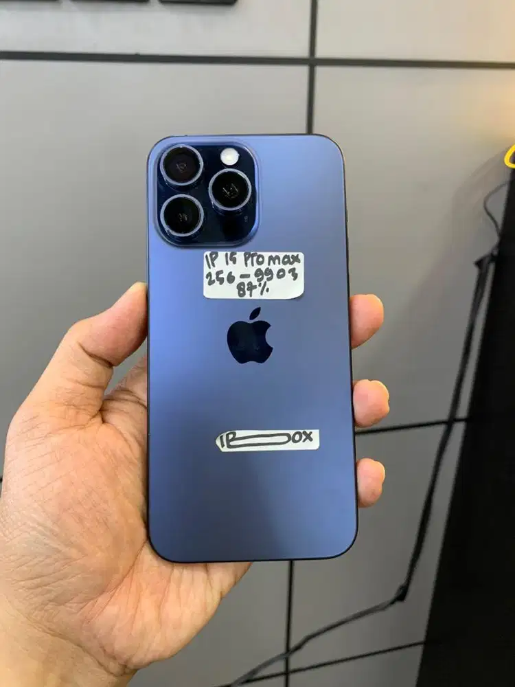 Iphone 15 Promax 256 Gb Blue Titanium Resmi ibox
