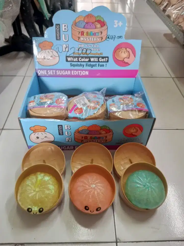 Mainan Anak Squishy Dumpling Glitter