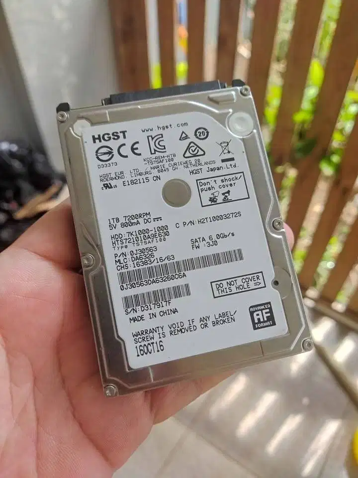 Hardisk HDD 1TB Ori Bawaan Laptop Asus ROG Kecepatan 7200RPM