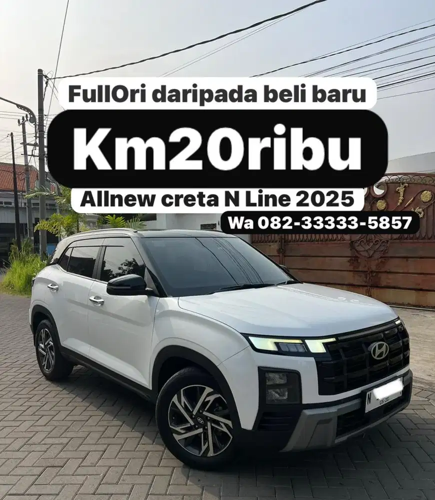 Facelift allnew creta N Line prime 2025 tg1 dr baru full orisinil
