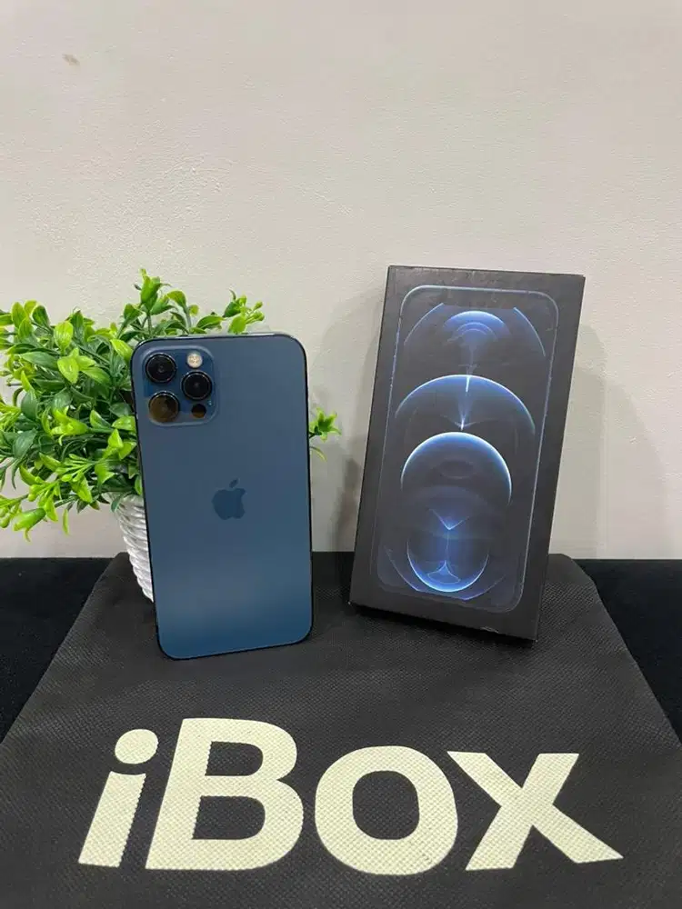 IPhone 12 Pro 128GB iBox Blue mulus Fullset Ori BH 94% 3Utool 98