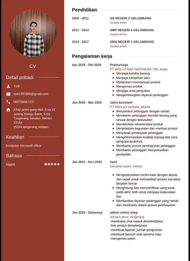 mencari pekerjaan apa saja
