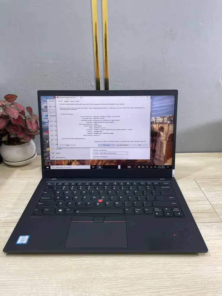 LAPTOP LENOVO X1 CARBON I5 GEN8 16/256 LAYAR 14 INCH TOUCHSCREEN *ET
