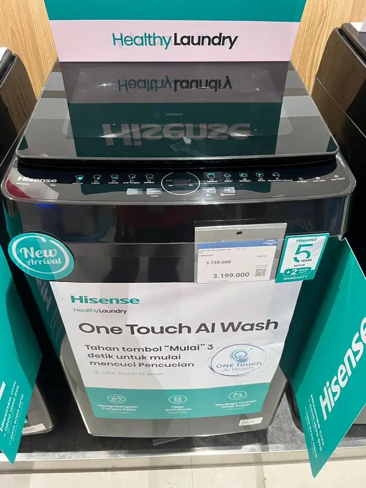 hisence wm top loading 9kg