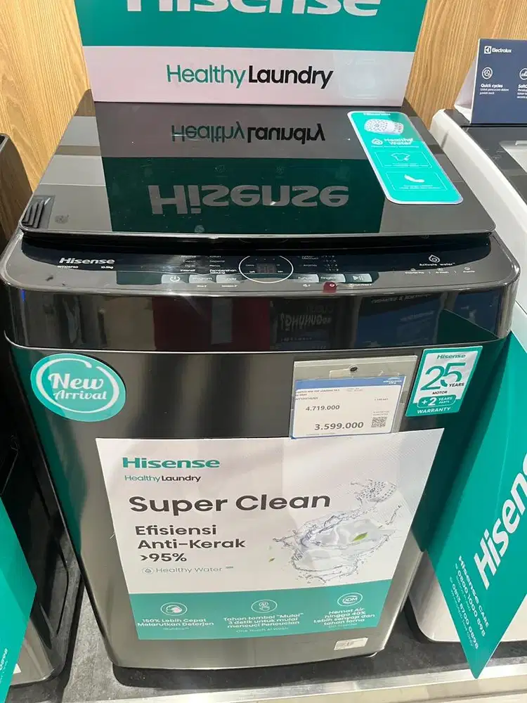 hisence wm top loading 10.5kg