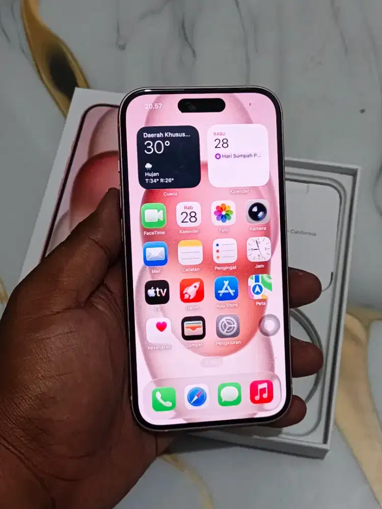 Iphone 15 128gb Fullset aman no minus