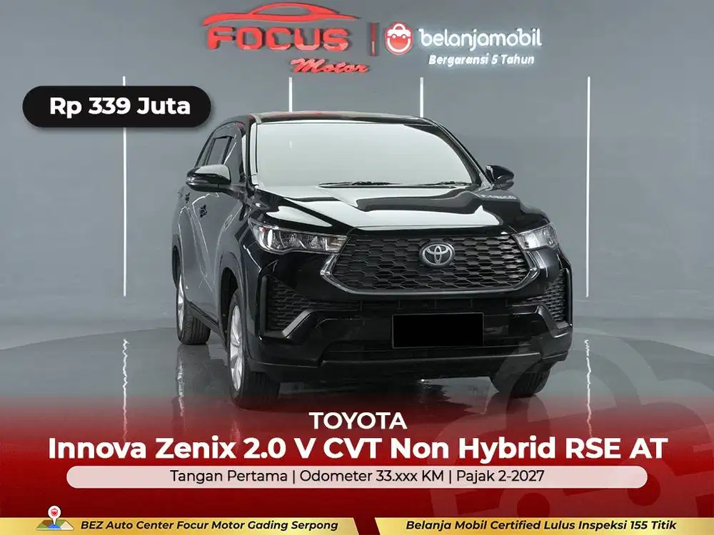 [GARANSI 5THN] Toyota Innova Zenix 2.0 V Non Hybrid RSE 2023/2024/2025