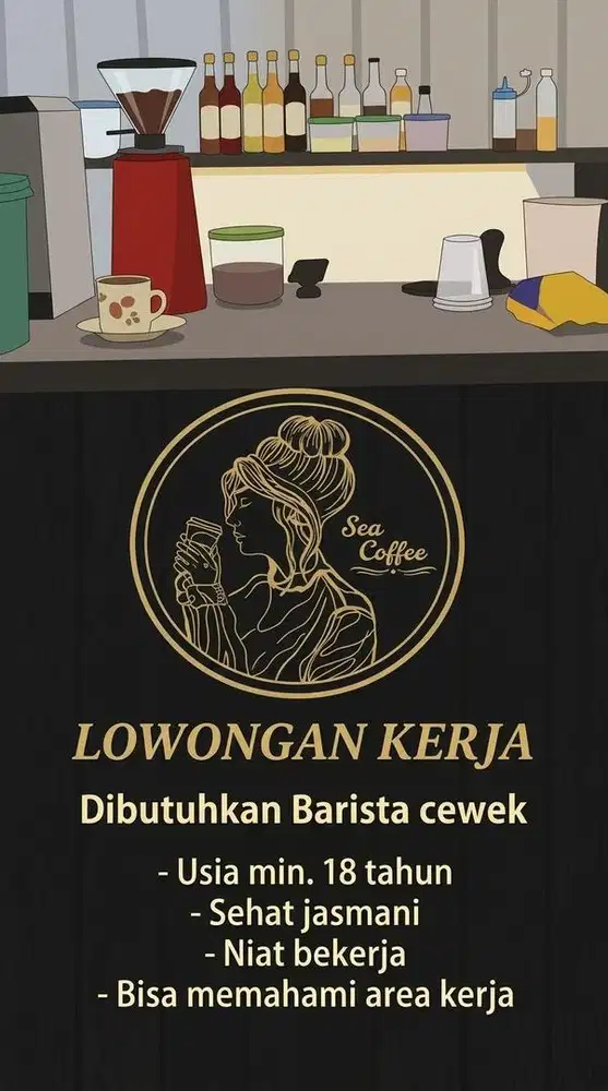Dicari barista cewek