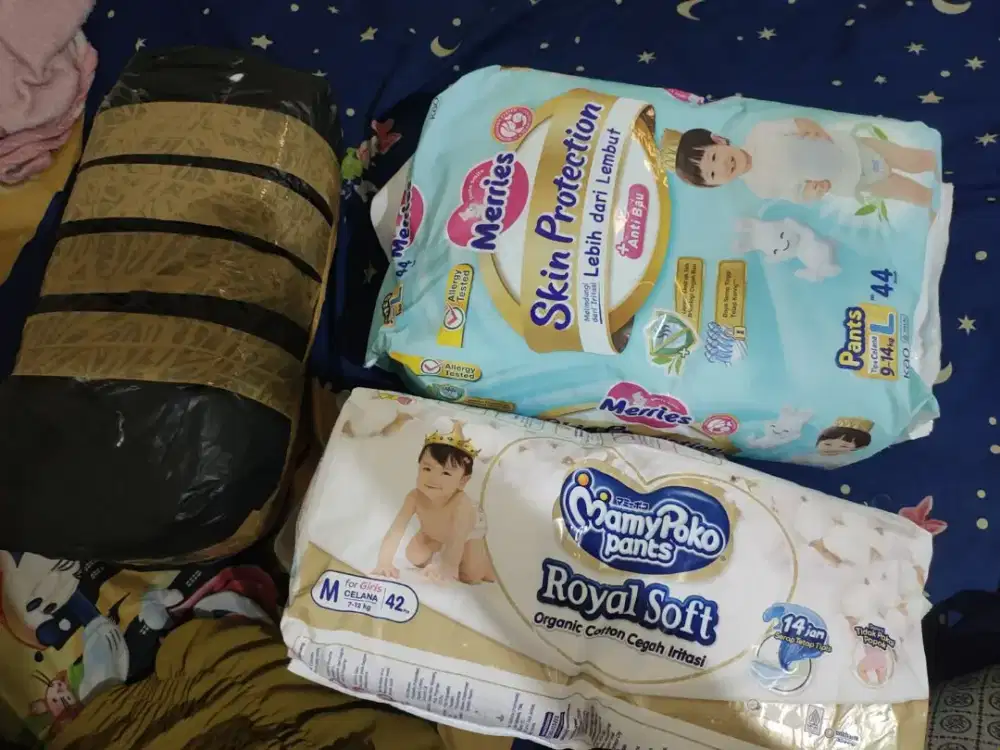 Pampers royal soft dan merries skin protection