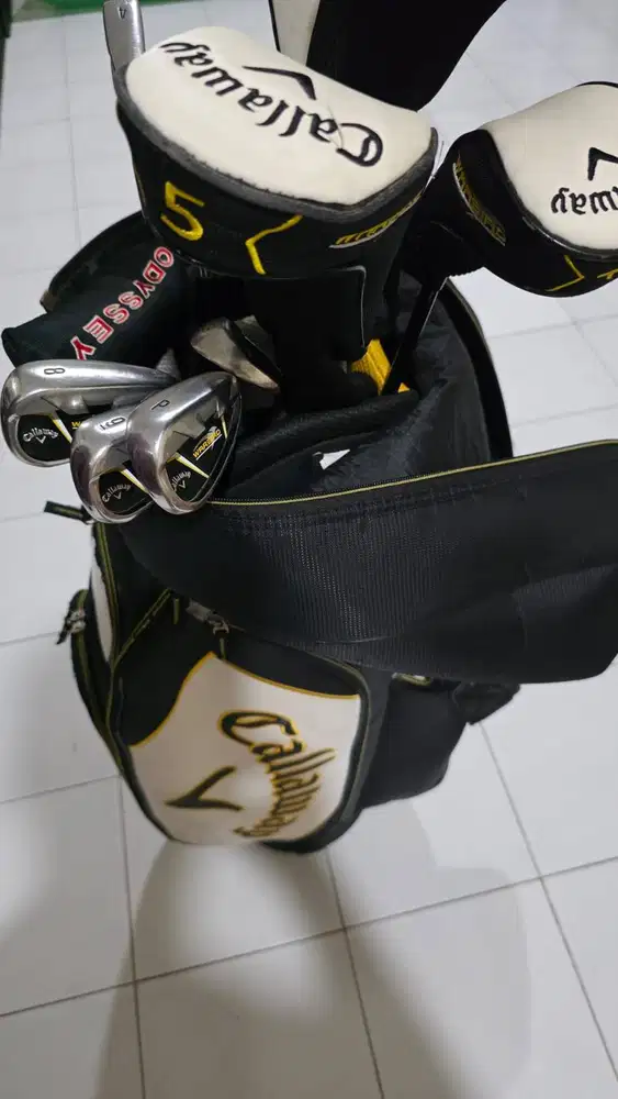Golf Set Callaway Warbird Lengkap + Bag (Mulus 8,9/10, Siap Pakai)