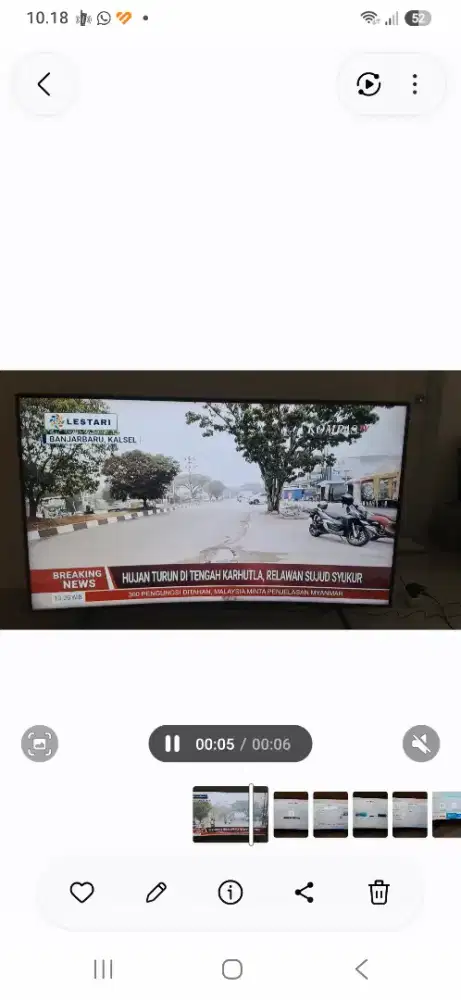 TV Samsung 65 inch LED Layar melengkung, kondisi casing dan layar ok