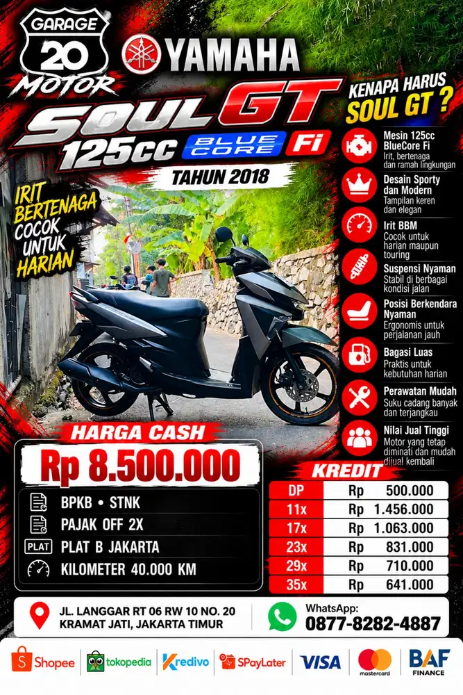 Yamaha Soul GT 125cc Bluecore Fi
