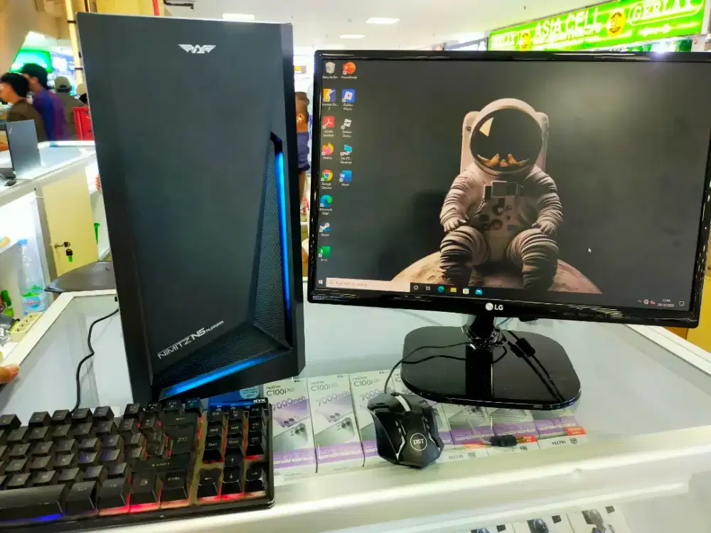 Dijual 1paket Komputer CPU Intel i7 gen 3 ram 8GB SSD 128GB HDD 1T VGA