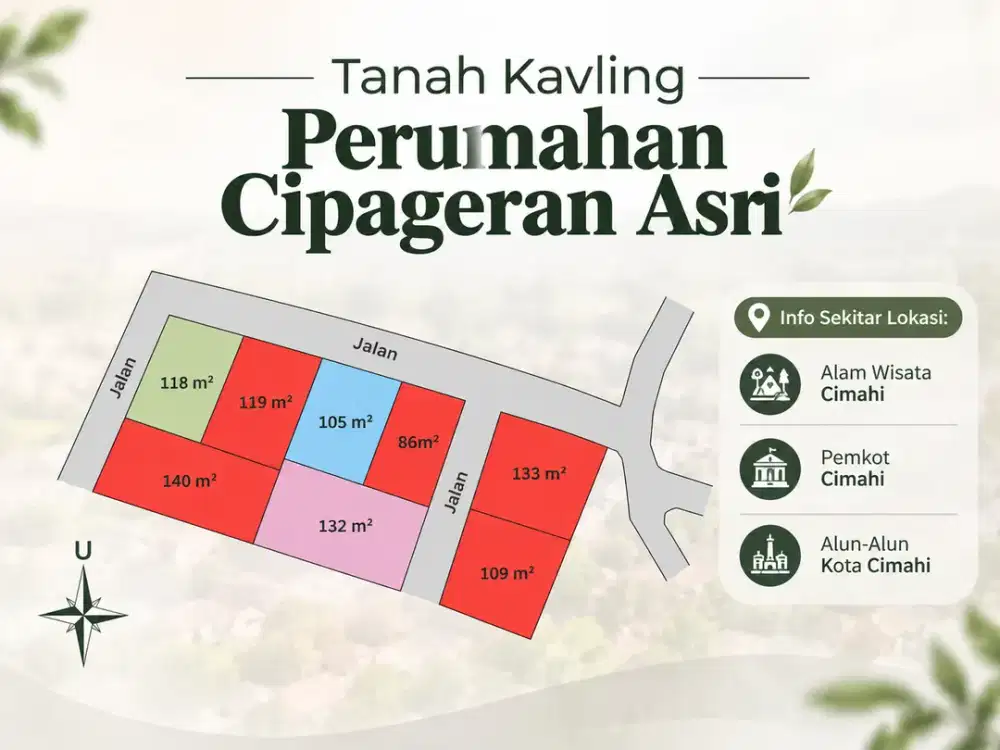 Tanah Kavling di Cimahi - Perumahan Cipageran Asri