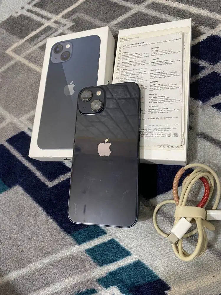 iPhone 13 256Gb Hitam Ex iBox