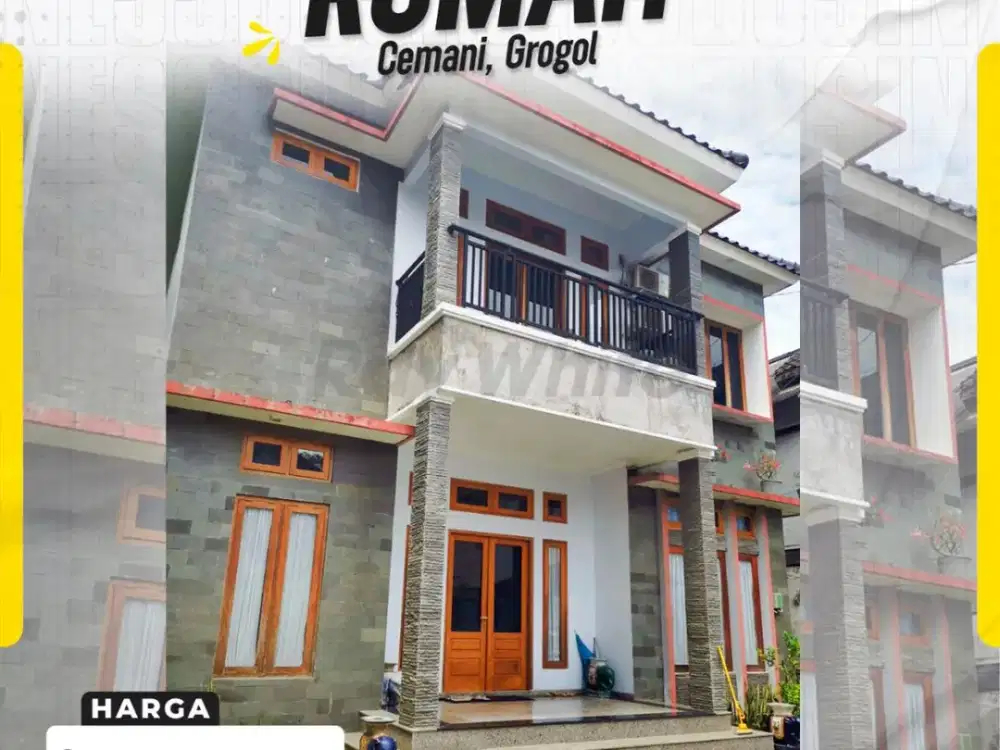 Dijual Rumah + Bangunan Café Mewah di Cemani, Grogol