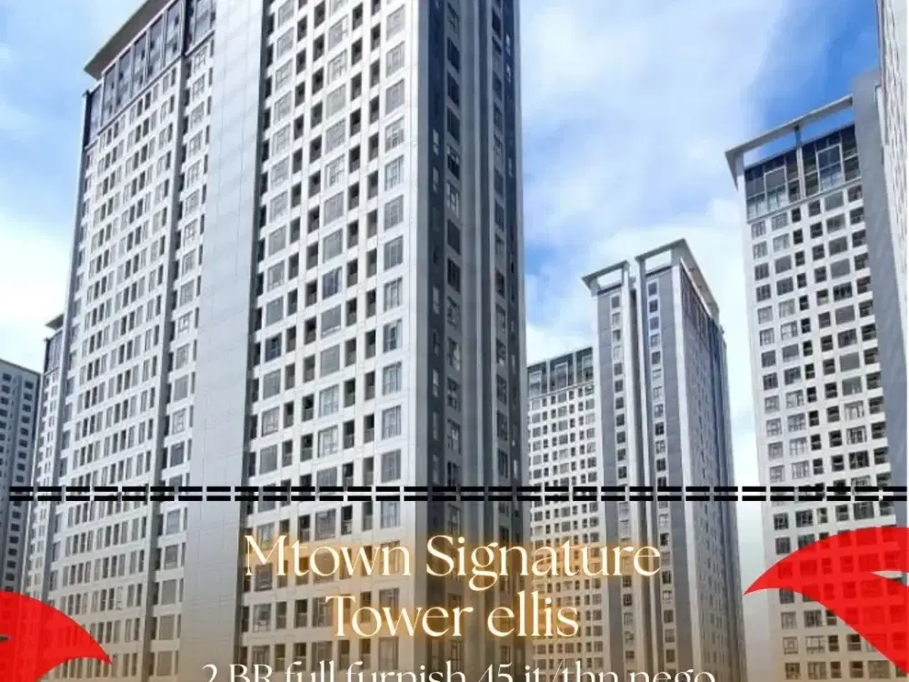 Disewakan Apartemen M-Town Residence – Tower Ellis, Gading Serpong