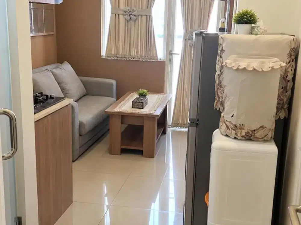 GREEN PRAMUKA MAGNOLIA 2BR BARU FULL FURNISH VIEW KOLAM RENANG ALL IN NEGO