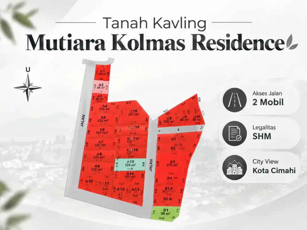 Tanah Kolonel Masturi, Dekat Kantor Bpn Kota Cimahi
