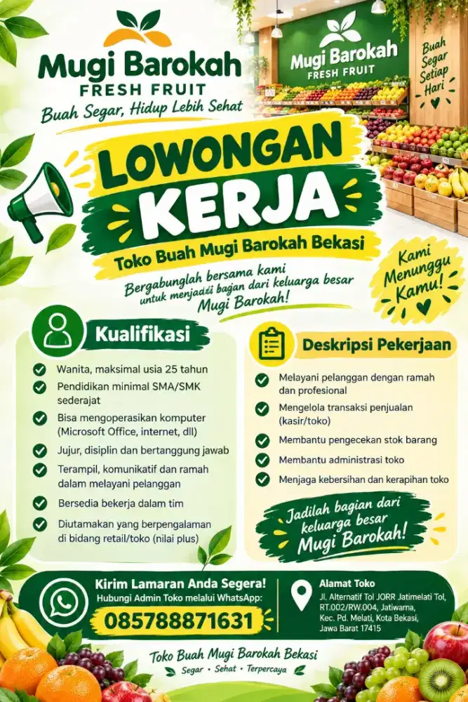 Lowongan Kerja Kasir