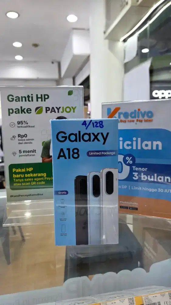Samsung A18 4+4/128 Baru,cicilan pengajuan bsa by wa