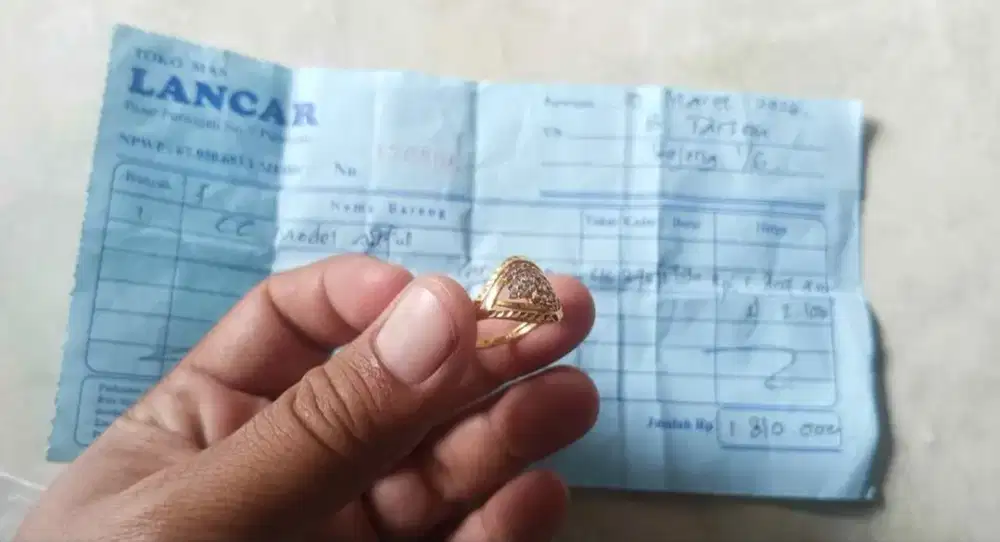 Jual rugi cincin emas