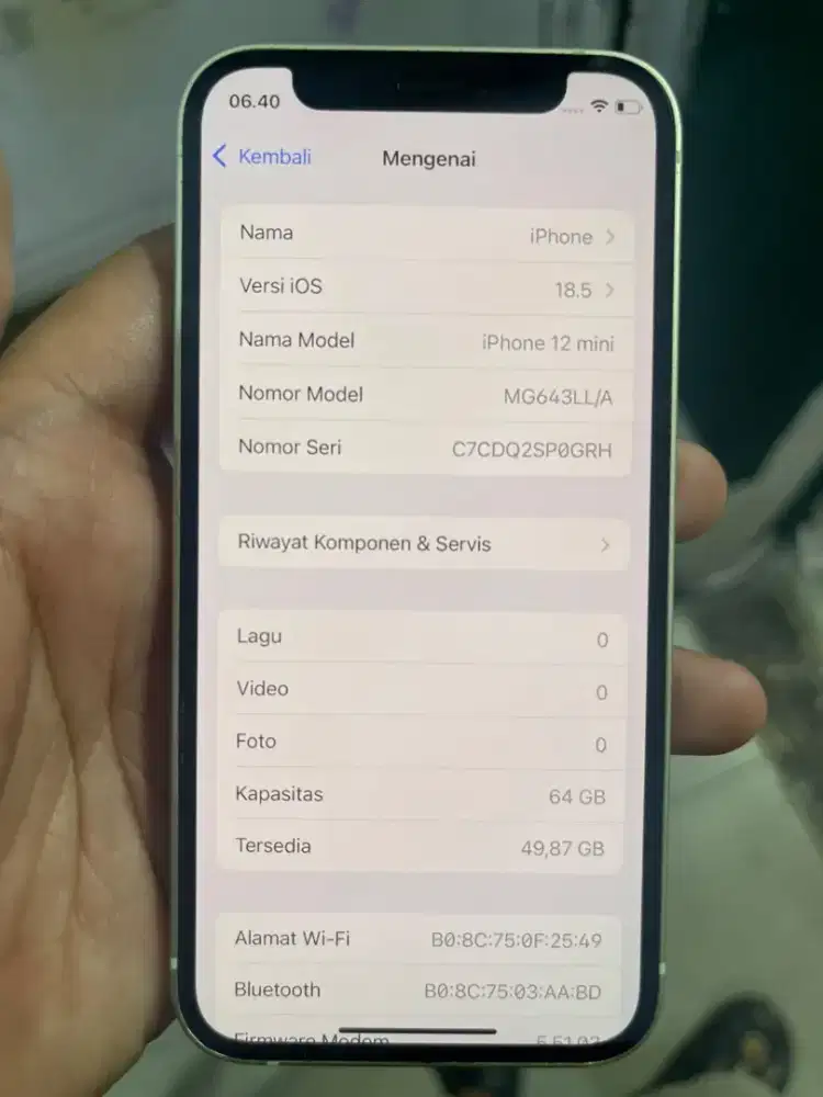 iphone 12 mini 64 gb all oprator inter