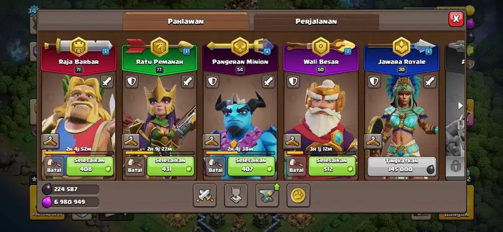 Akun game COC TH14 Base max