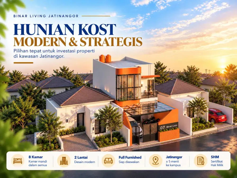 Rumah Kost Jatinangor 8 Kamar Full Furnished