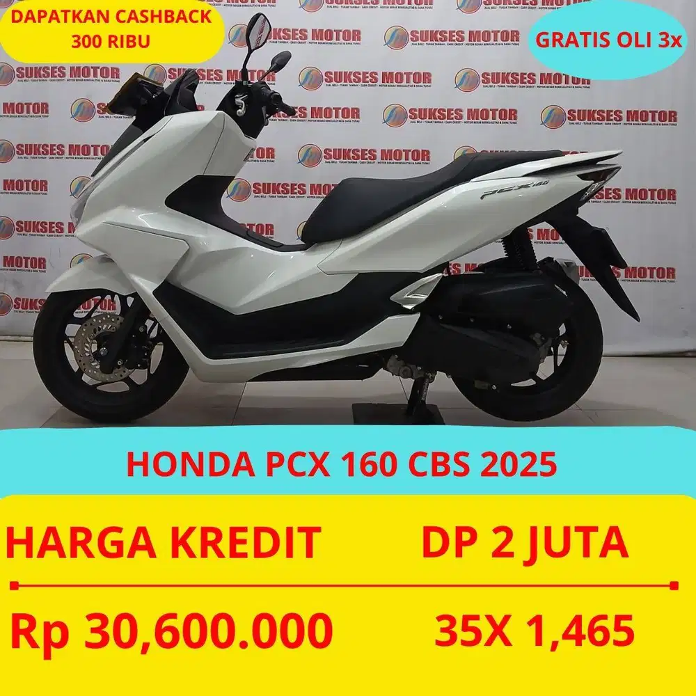 HONDA PCX 160 CBS 2025 DP MURAH 2 JUTA GUYSS