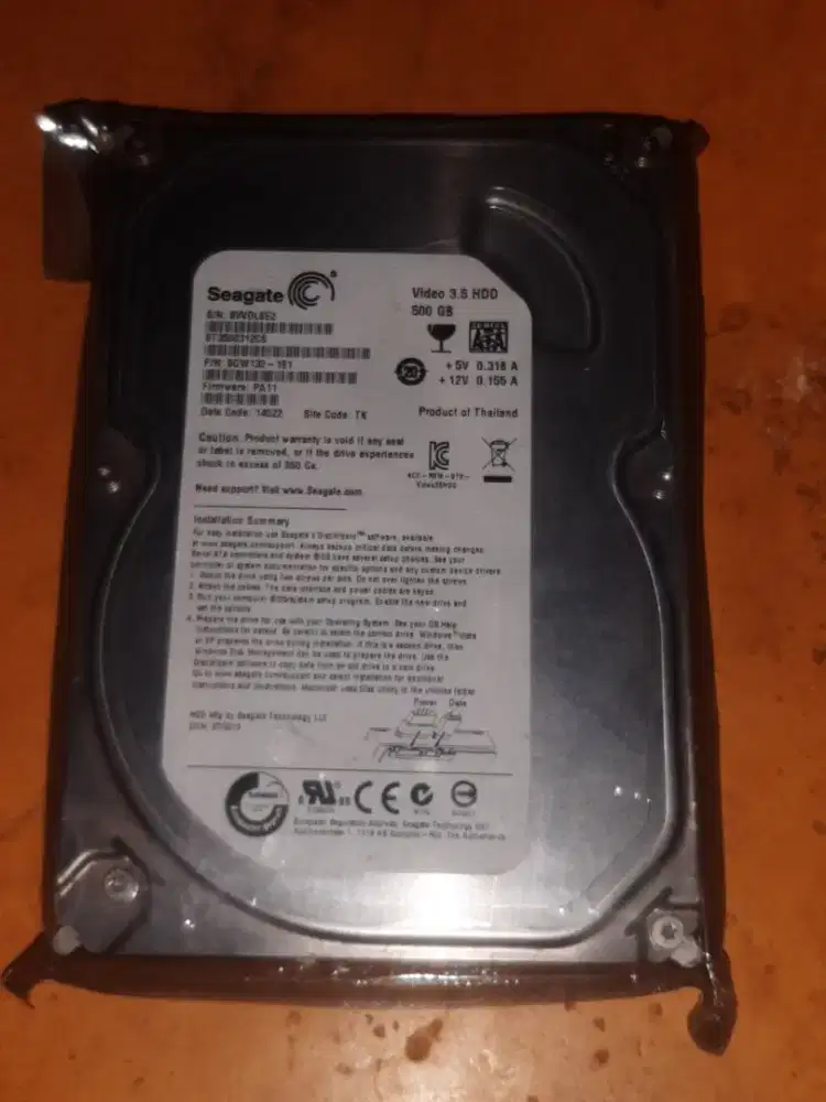 Hardisk Seagate Video 3.5 HDD 500 GB