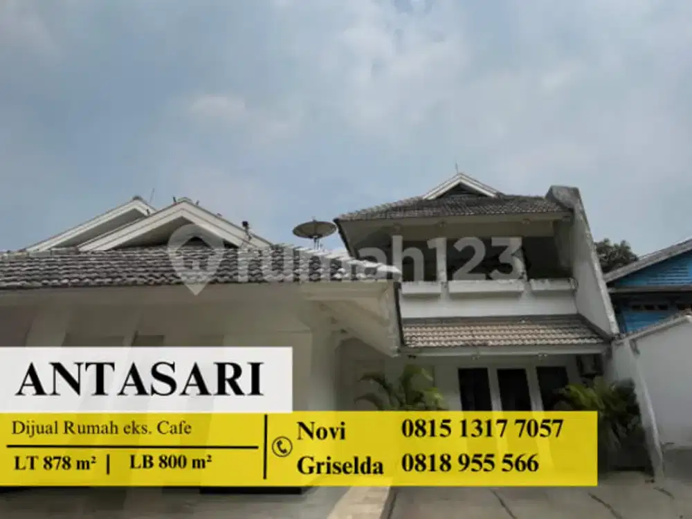 Dijual Rumah Ex Cafe Antasari Jakarta Selatan