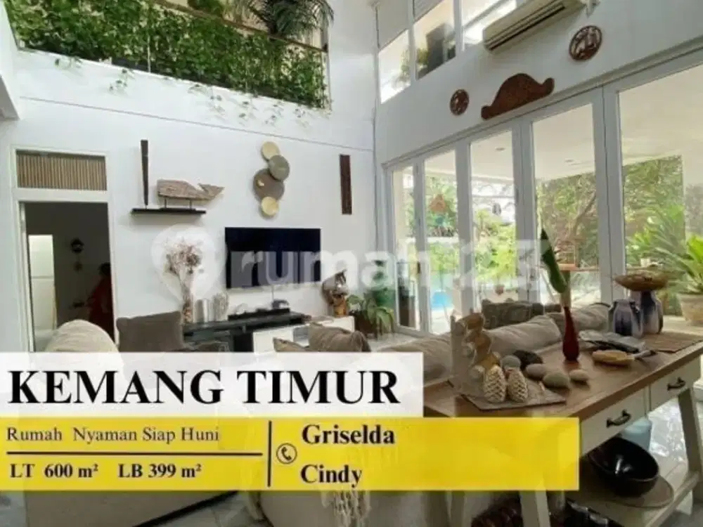 Dijual Rumah Nyaman Kemang Timur Jakarta Selatan