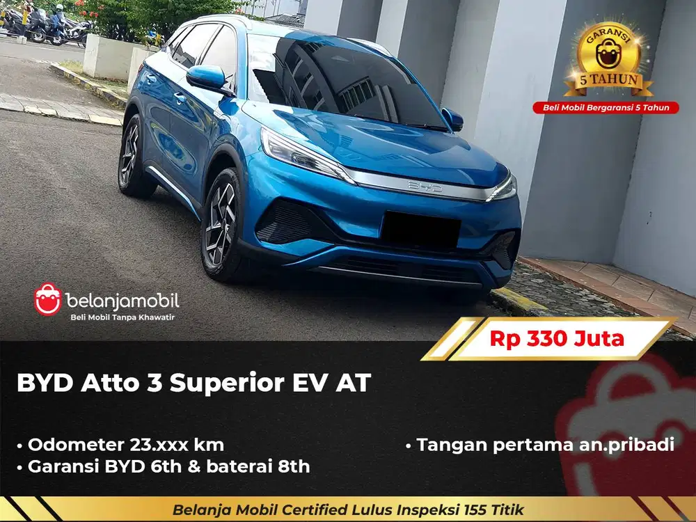 [ GARANSI 5THN ] BYD Atto 3 Atto3 Superior EV AT 2023/2024/2025