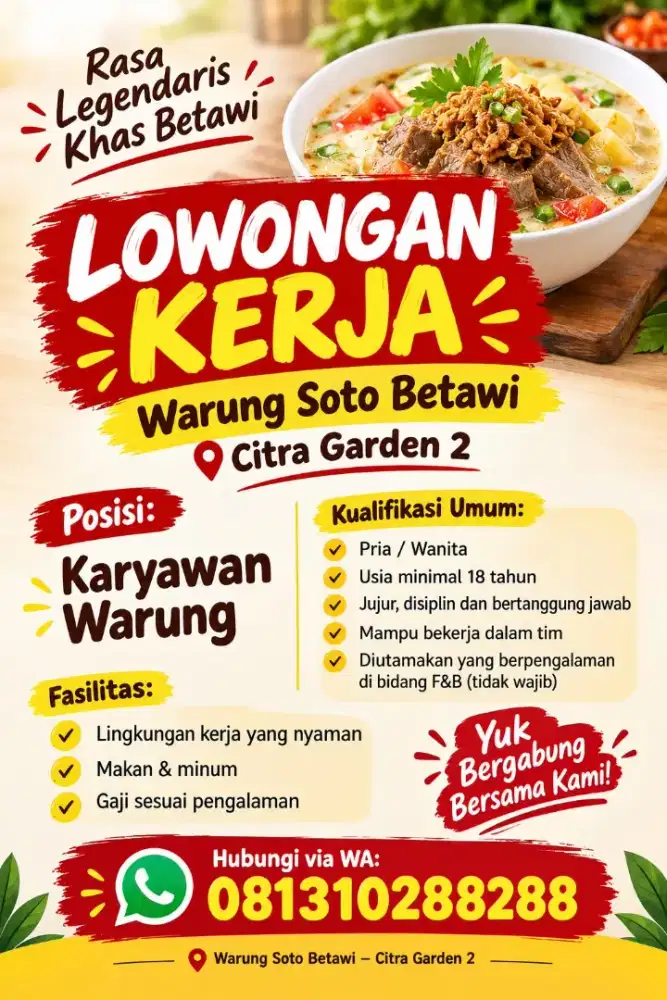 Lowongan Kerja di Warung Makan