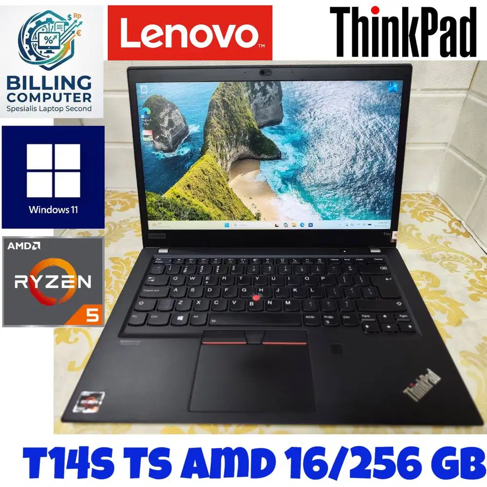 LENOVO THINKPAD T14 AMD RYZEN 5 PRO 12 CPU RAM 16GB SSD 256 GB