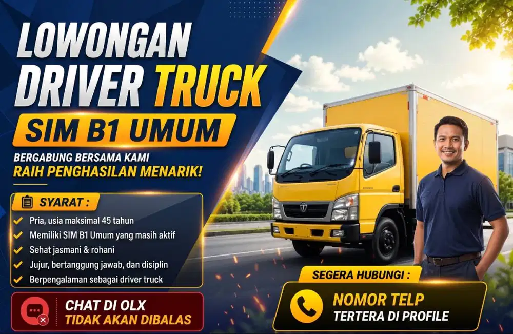 LOWONGAN KERJA - SUPIR MOBIL BOX ENGKEL (SIM B1 UMUM)