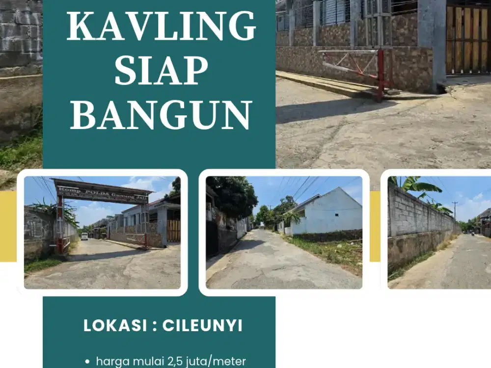 kavling siap bangun cileunyi hanya 2,5 juta/meter, SHM!!