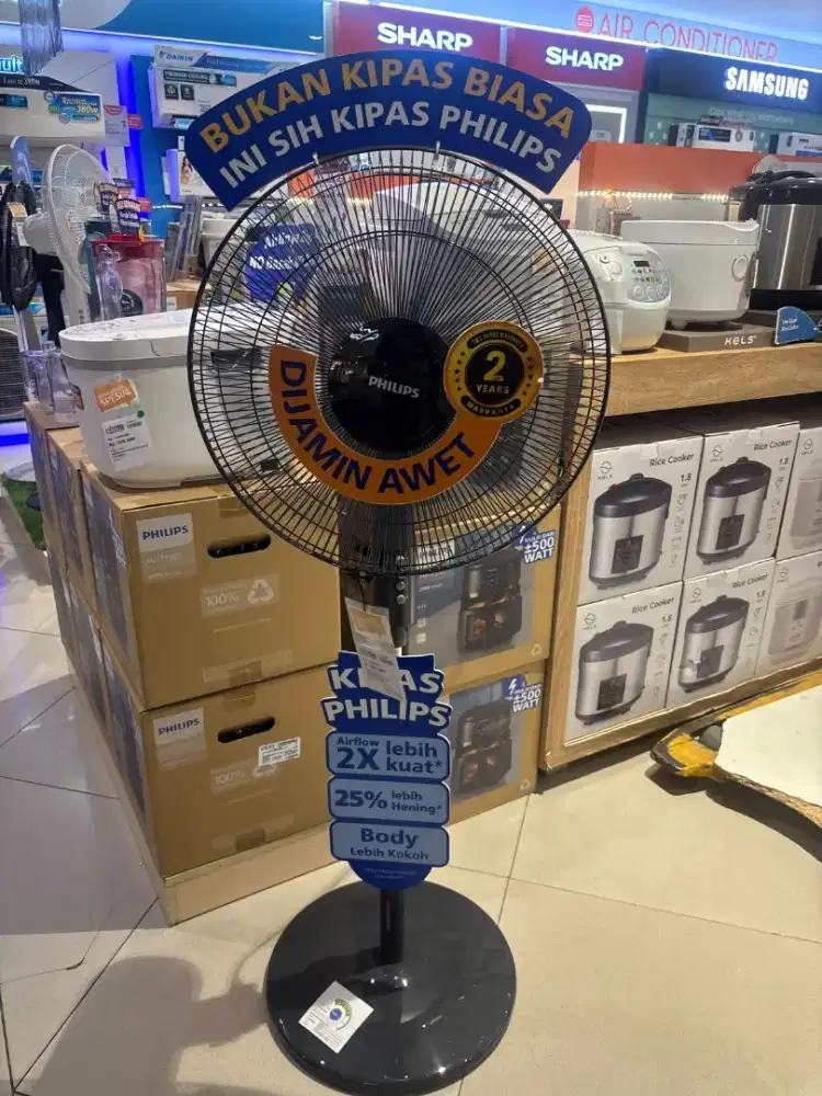 Kipas Philips, Di Jamin Awet, 25% Lebih Hening, Body kokoh
