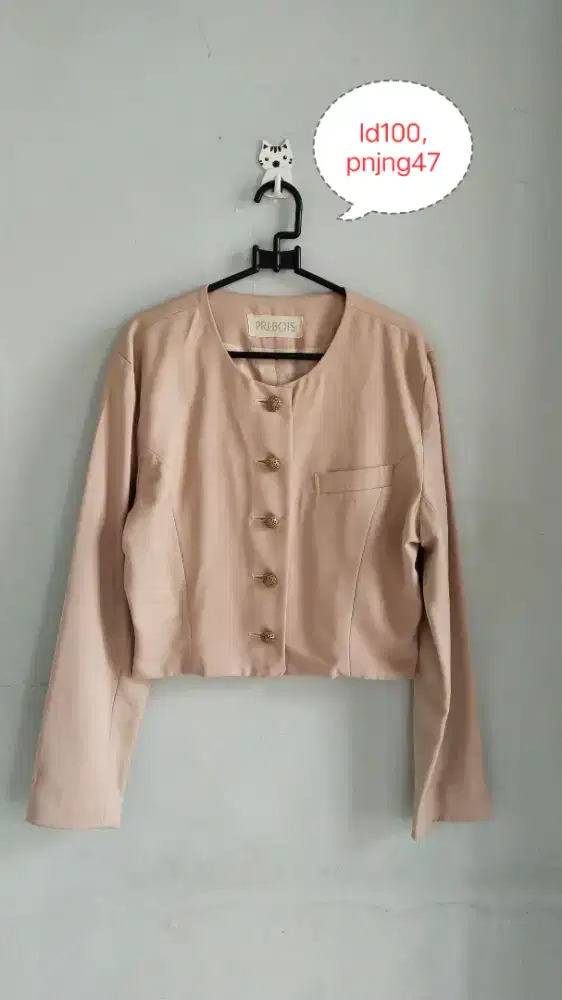 preloved blazer crop