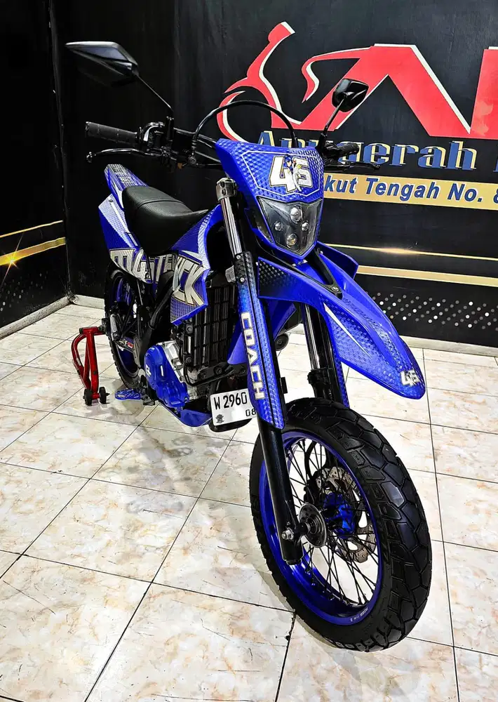Yamaha WR 155cc blue glossy mewah th 2021. Anugerah motor rungkut