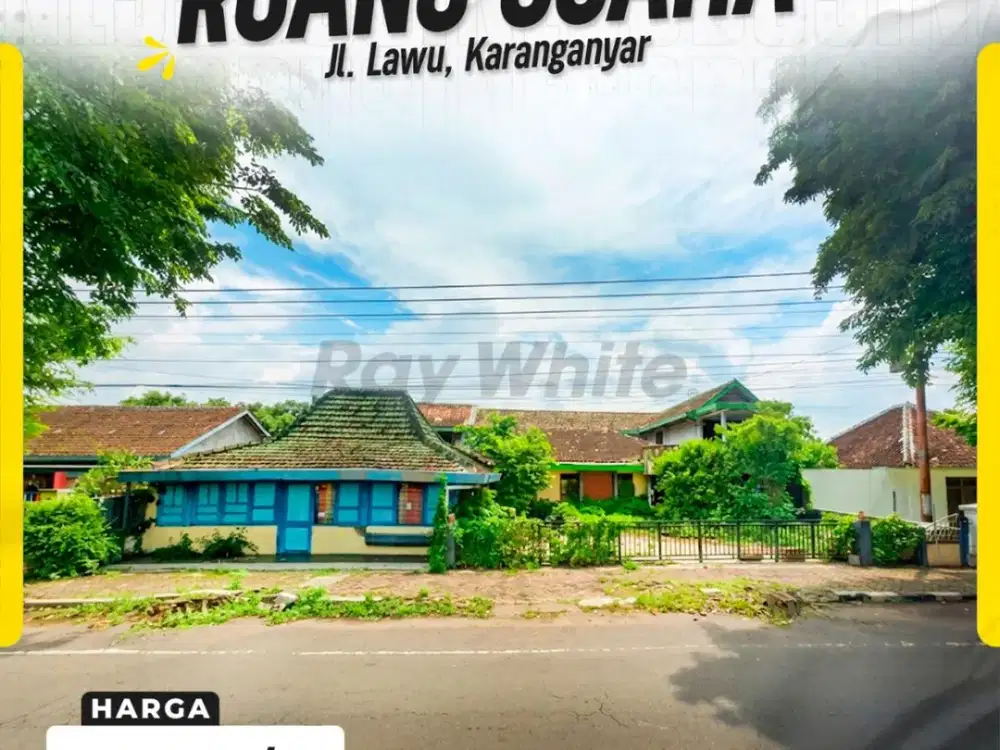 Sewa Ruang Usaha Strategis di Jl. Lawu, Karanganyar