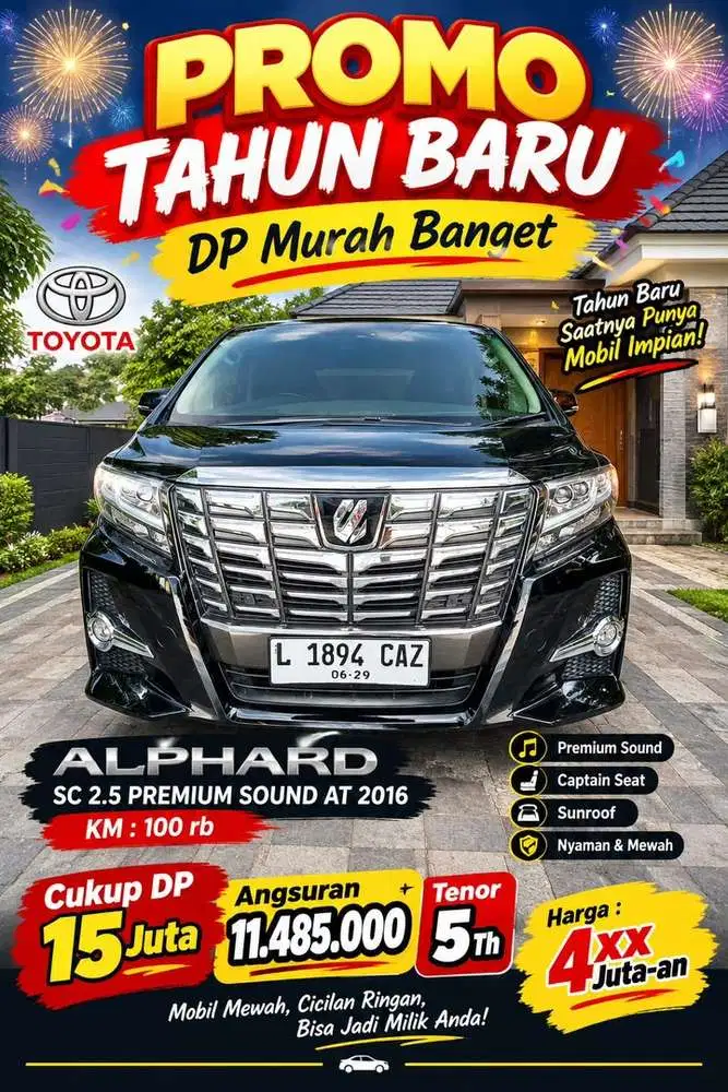 Toyota Alphard SC 2.5 AT Premium 2016