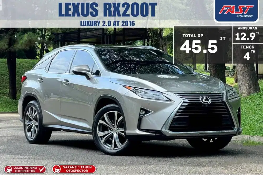 LIKE NEW LEXUS RX200T 2.0 AT 2016 PAJAK PANJANG HIDUP GARANSI 1TH
