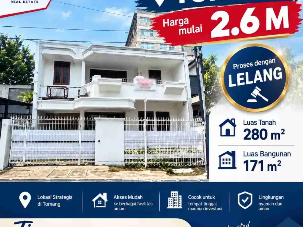 DIJUAL RUMAH DI TOMANG 2 Lantai lokasi strategis