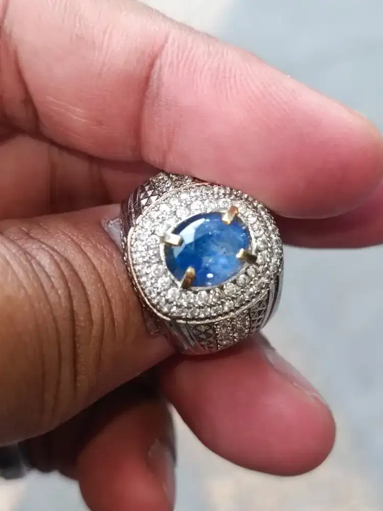 Cincin blue safir Srilanka