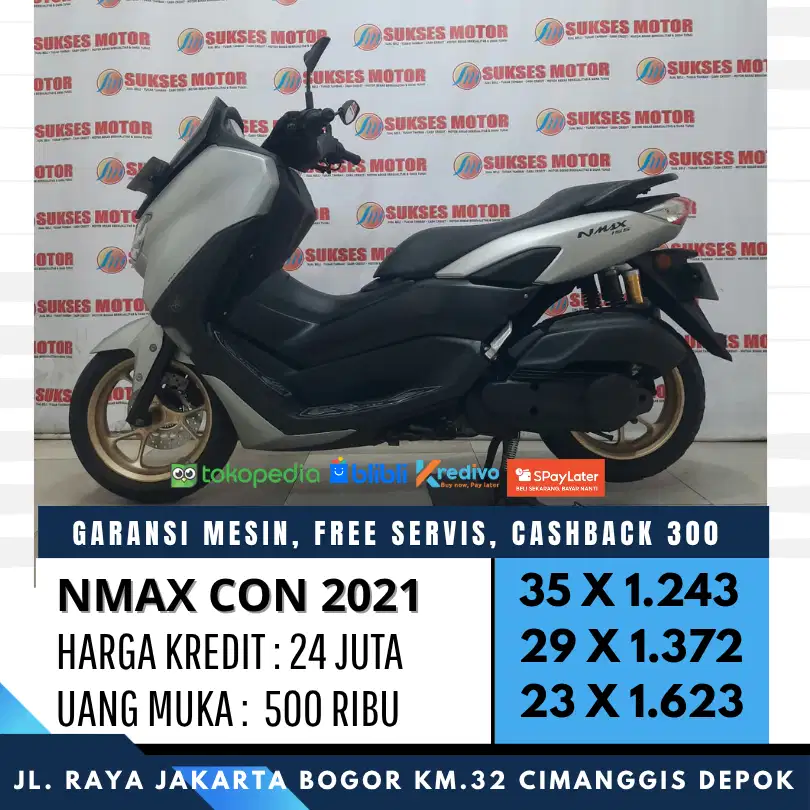 DP 500 NEW NMAX 155 CON 2021 CASH KREDIT UNIT MULUS BERGARANSI